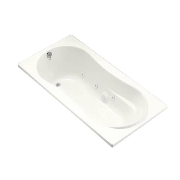 KOHLER ProFlex 6 ft. Whirlpool Tub with Left-Hand Drain in White