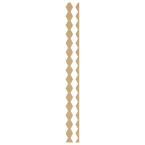 Ekena Millwork Sheyenne 0.125 in. T x 0.2 ft. W x 4 ft. L Dark Grey Acrylic Resin Decorative Wall Paneling 28-Pack