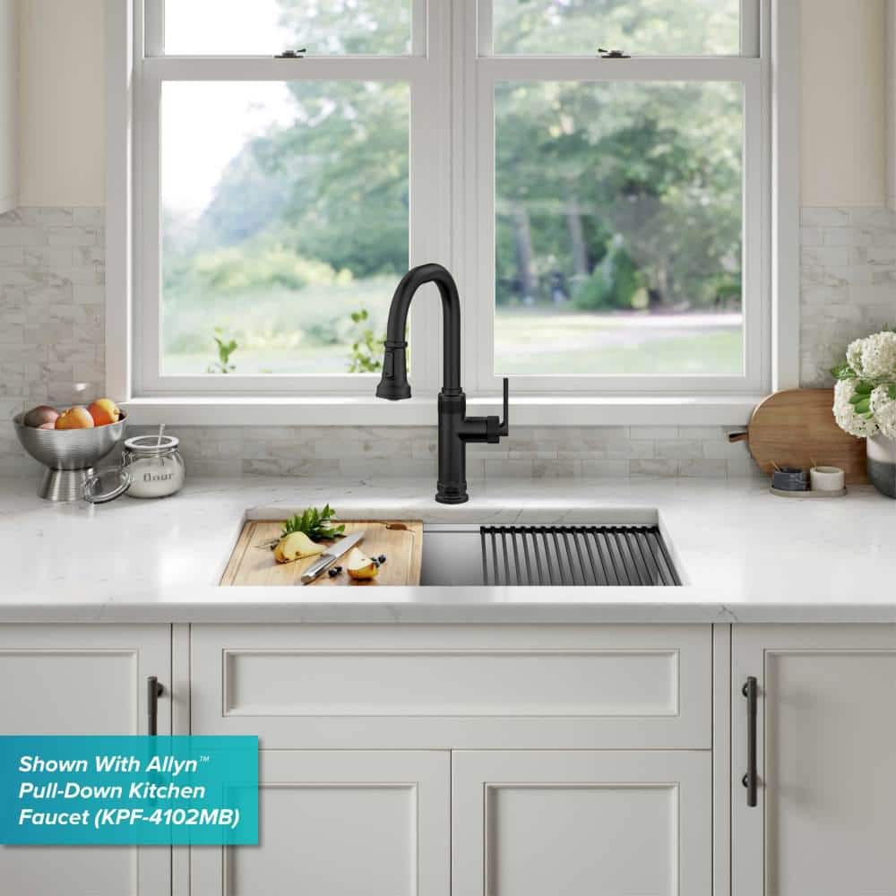Kore 30-Inch Stainless Steel Undermount Single Bowl Kitchen Sink
