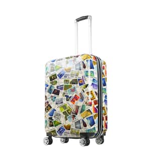 Disney 100 Years Stamps ABS Hard-sided Spinner 26 in. Luggage