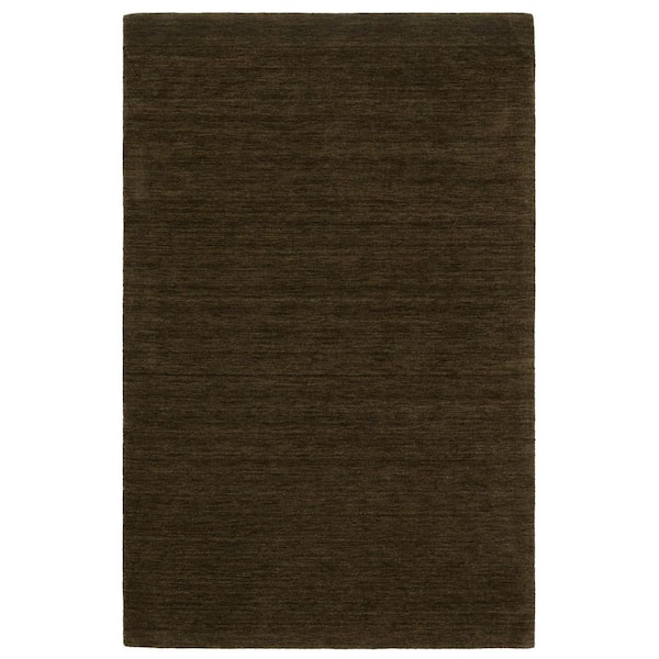 6 ft. x 9 ft. Brown Wool Hand Tufted Area Rug