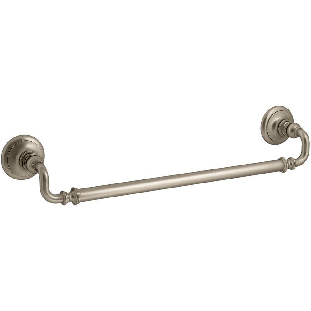 KOHLER Artifacts 18 in. Towel Bar in Vibrant Brushed Bronze K72567BV The Home Depot