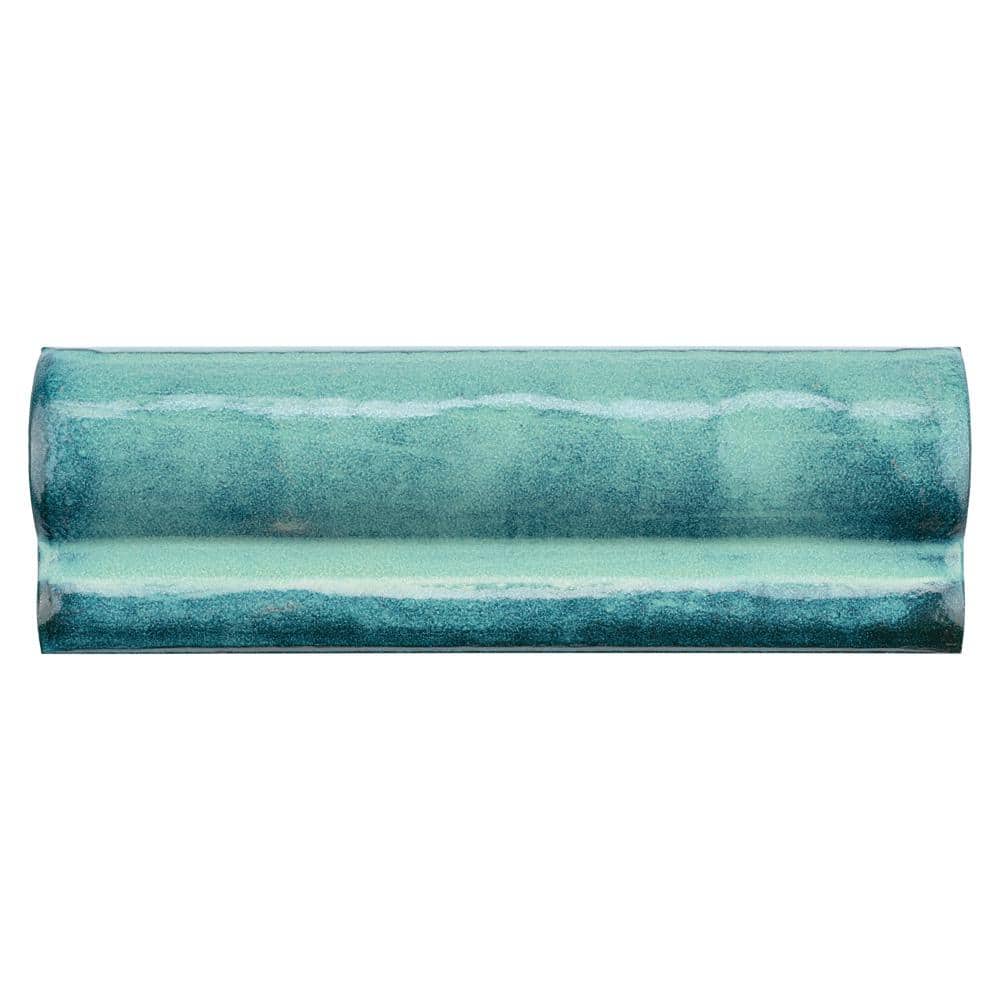 Antic Special Moldura Lava Verde 2 in. x 6 in. Glossy Ceramic Wall Tile Trim price history on PriceWatchPro