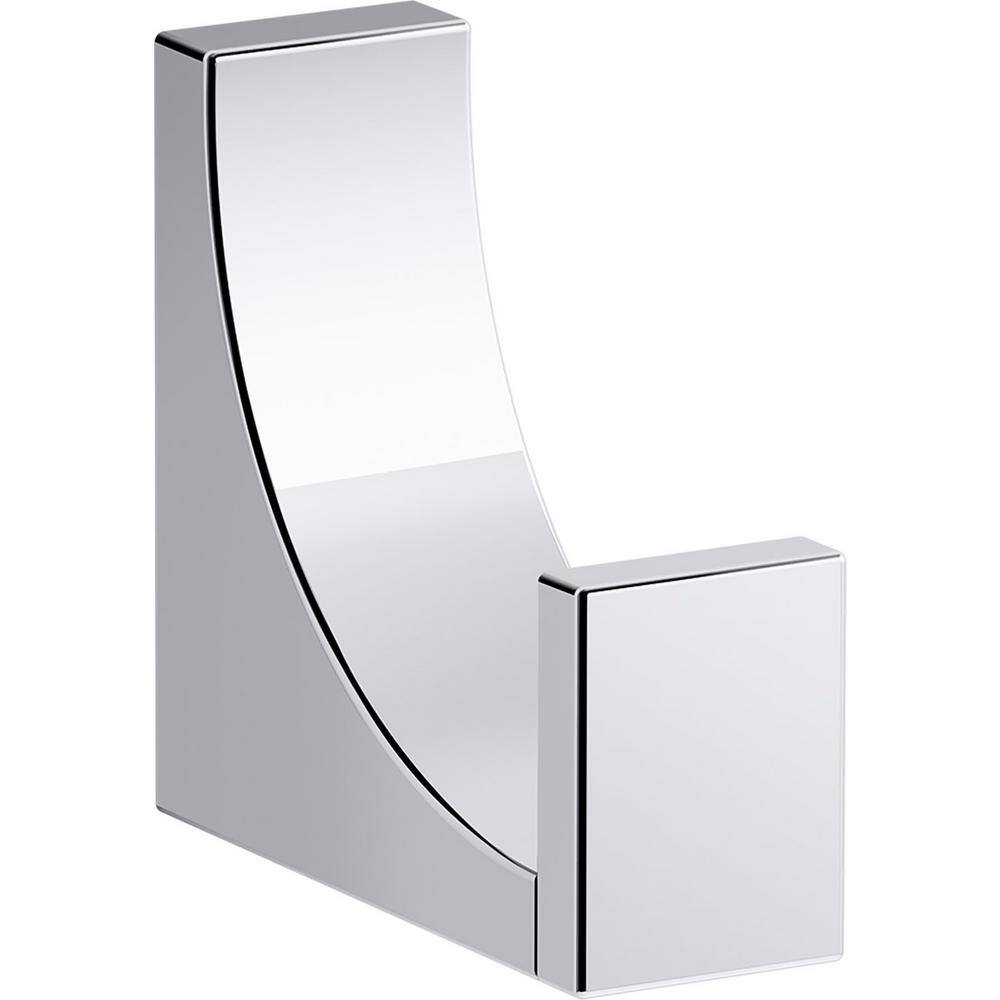 Polished Chrome Minimalist Robe Hook