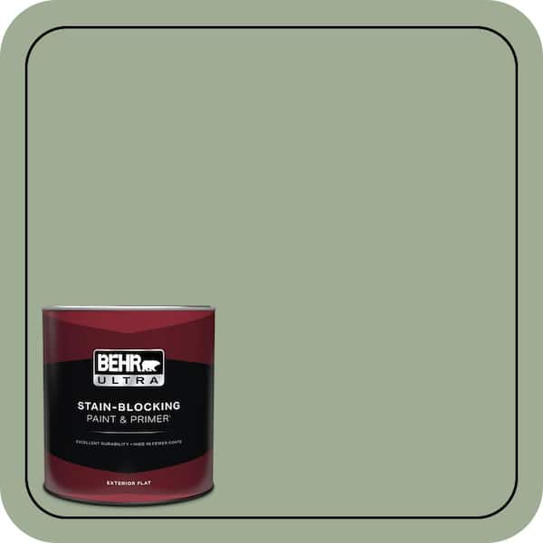 BEHR ULTRA 1 qt. #S390-4 Roof Top Garden Flat Exterior Paint & Primer