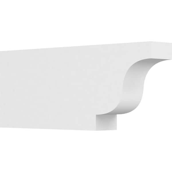 Ekena Millwork 3 in. x 8 in. x 20 in. Standard Newport Architectural Grade PVC Rafter Tail Brace