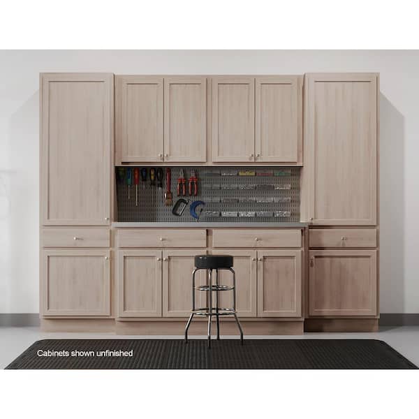 Hampton Bay Shaker 18 in. W x 24 in. D x 34.5 in. H Assembled Drawer Base Kitchen  Cabinet in Dove Gray with Drawer Glides KDB18-SDV - The Home Depot