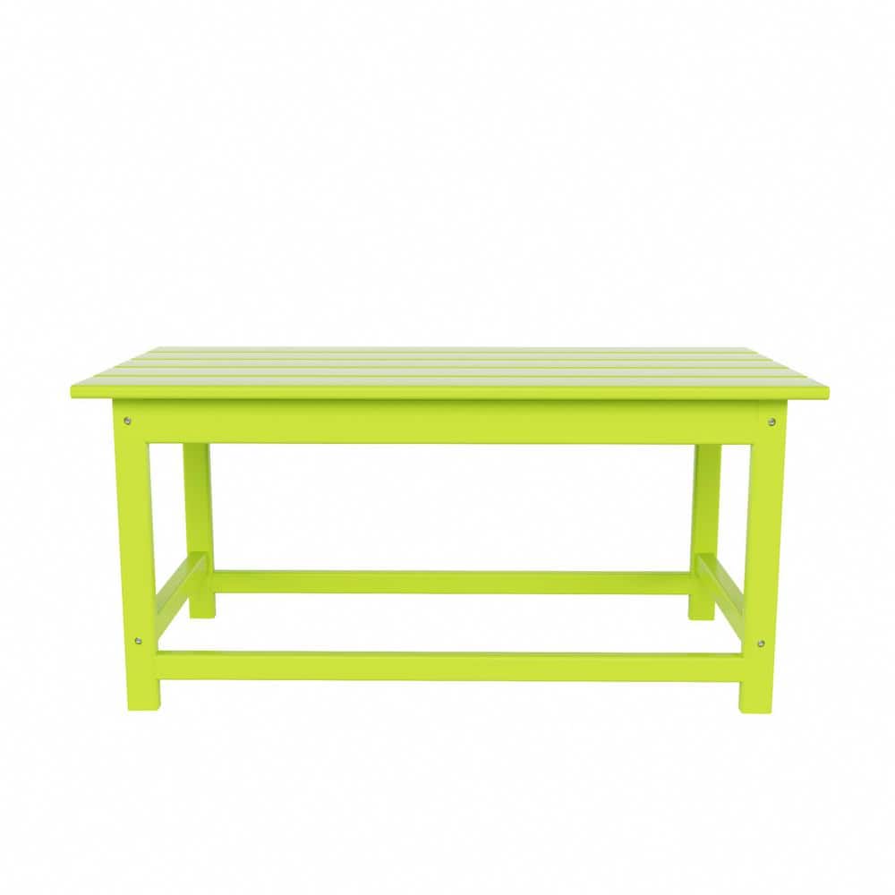 Lime Green Poly Adirondack Outdoor Coffee Table