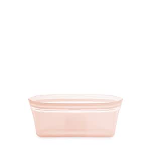 Zip Top Reusable Silicone 3-Piece Cup Set - Small 8 oz., Medium 16 oz.,  Large 24 oz. Zippered Storage Containers in Peach Z-CUP3A-07 - The Home  Depot