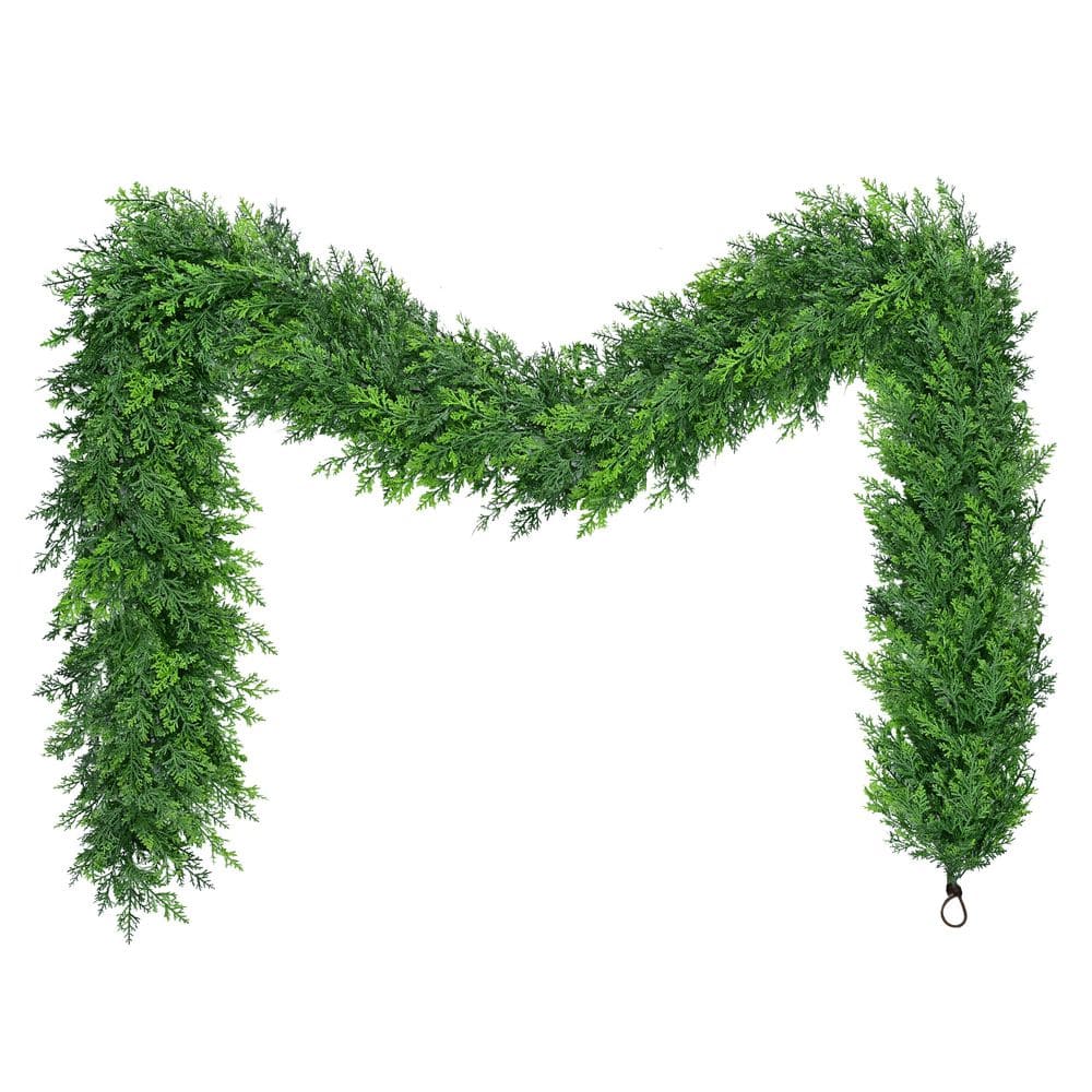 9 ft. Unlit Artificial Christmas PE Spruce Garland price history on PriceWatchPro