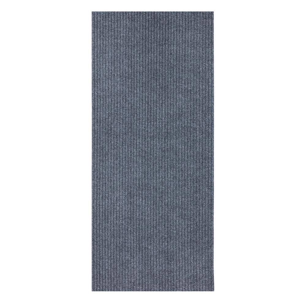 Ottomanson Scrabe Rib Waterproof Non-Slip Rubber Back Solid 2 x 10 Runner  Rug, 2 ft. W x 10 ft. L, Black, Polypropylene Flooring SRT704-2X10 - The  Home Depot