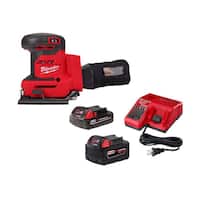 Deals on Milwaukee M18 18V 1/4 in. Sheet Sander w/2 Battery and Charger
