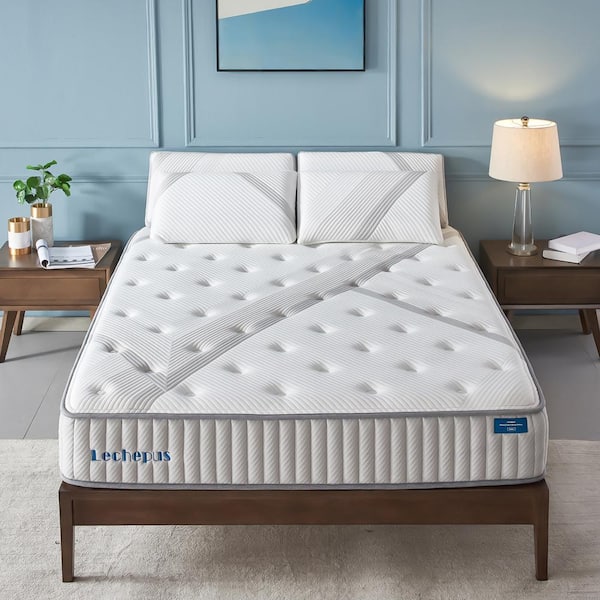 Silverpark 10 in. Comfortable Sleep Medium Feel Hybrid Tight Top King CertiPUR-US Certified Mattress