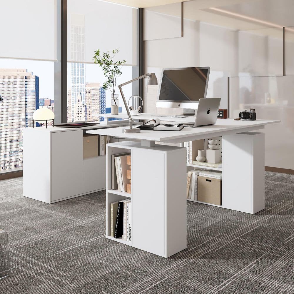 white-fufu-gaga-computer-desks