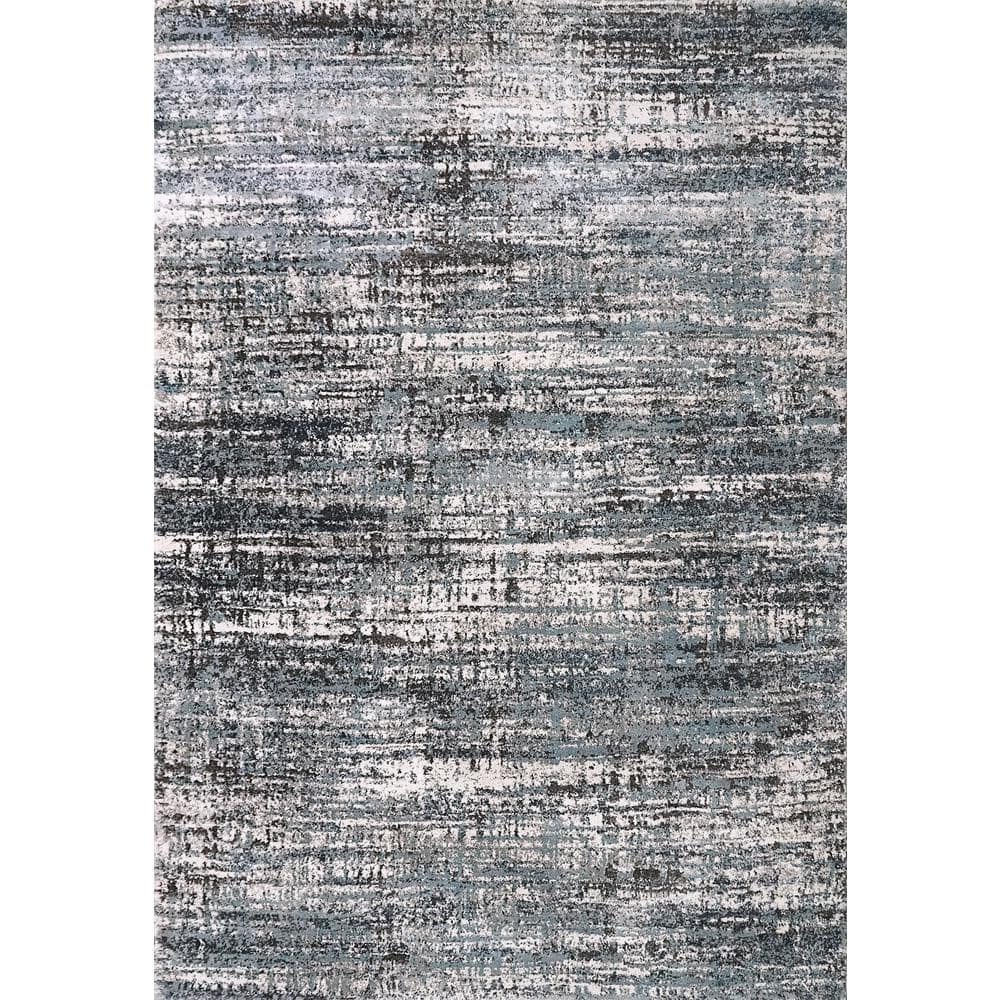 Dynamic Rugs Riley 9 ft. X 12 ft. Blue/Grey Abstract Indoor Area Rug
