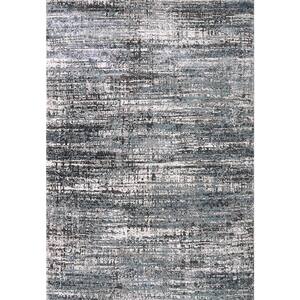 Riley 9 ft. X 12 ft. Blue/Grey Abstract Indoor Area Rug