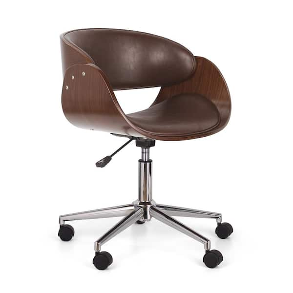 walnut swivel chair