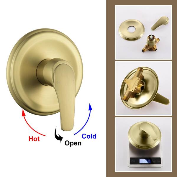 7-Spray 4.72 in. Dual Shower Head Fix and Handheld Shower