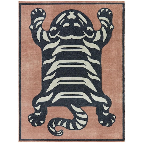 BALTA Tigris Rust 7 ft. 10 in. x 10 ft. Animal Print Area Rug