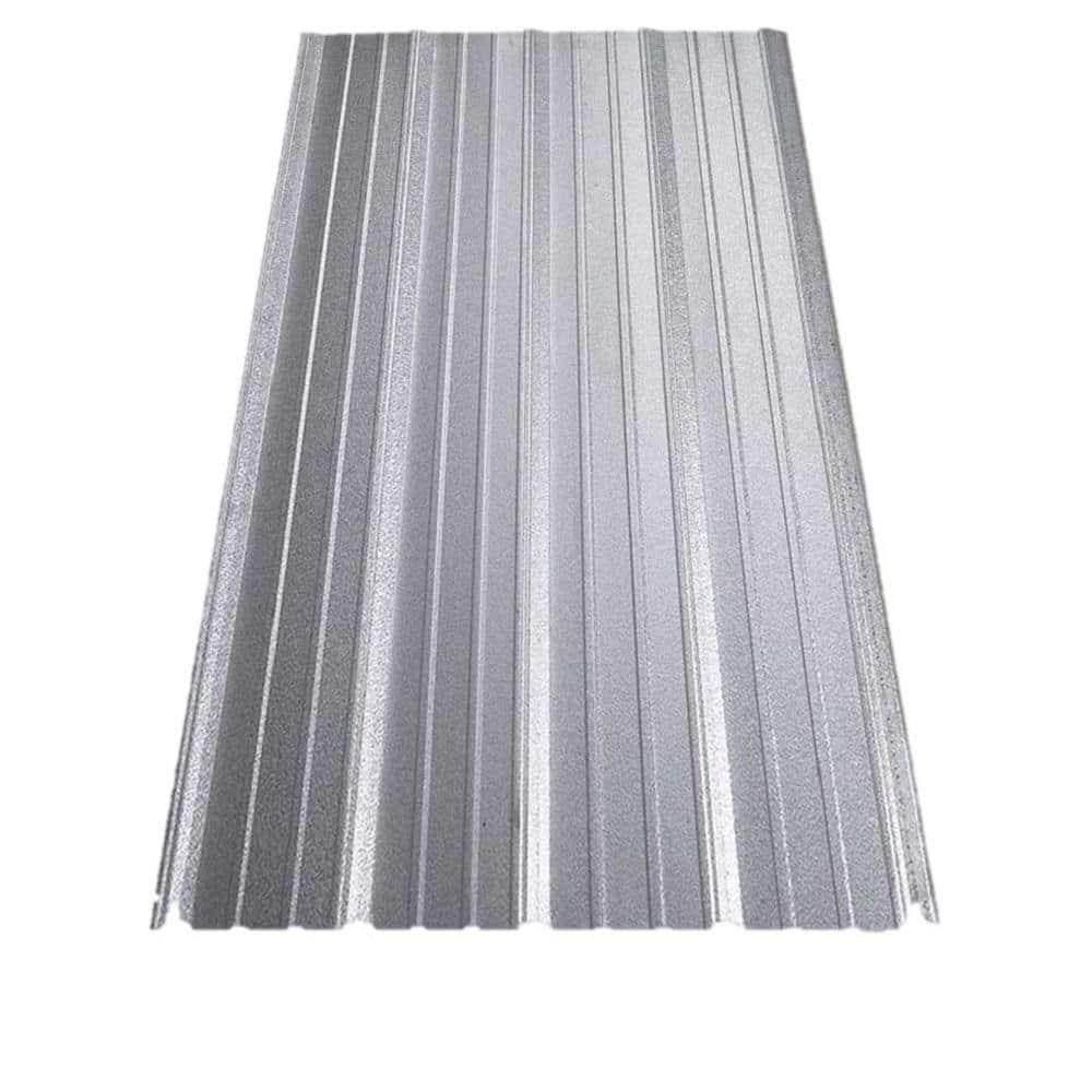 Gibraltar Building Products 10 Ft Sm Rib Galvanized Steel 29 Gauge Roof Panel 13542 The Home 