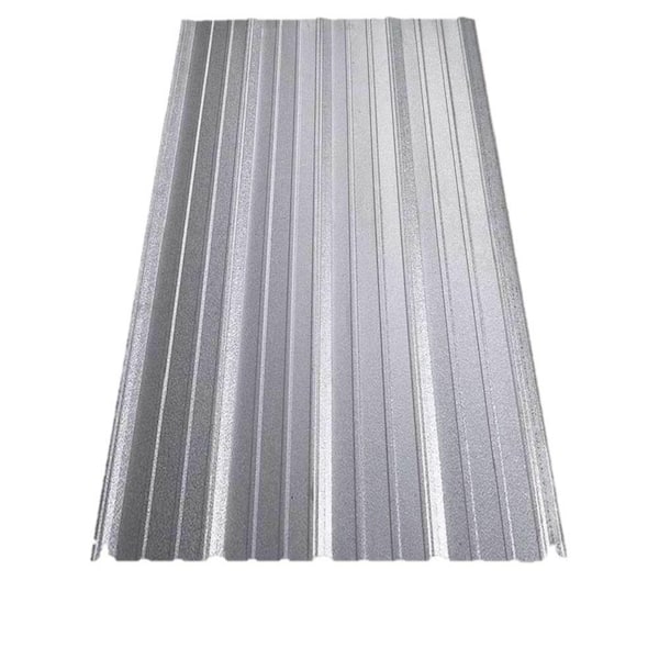 Gibraltar Building Products 10 ft. SM-Rib Galvanized Steel 29-Gauge Roof Panel