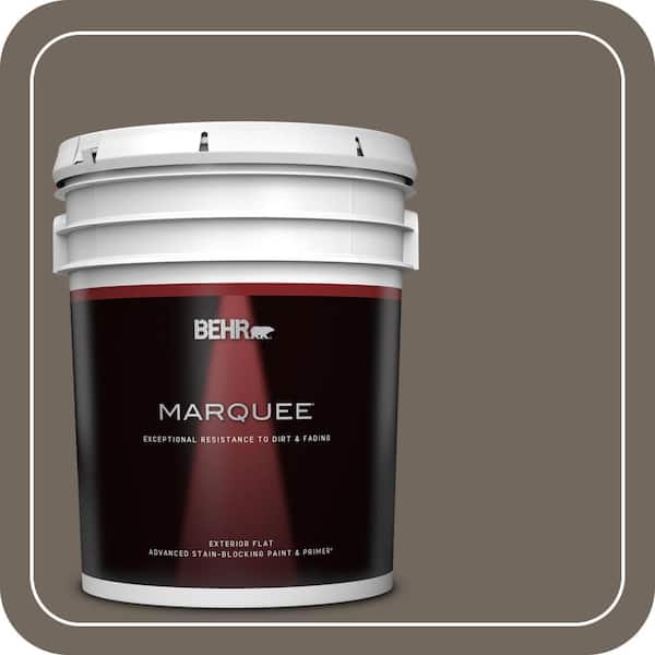 BEHR MARQUEE 5 gal. #T16-20 Opus Flat Exterior Paint & Primer