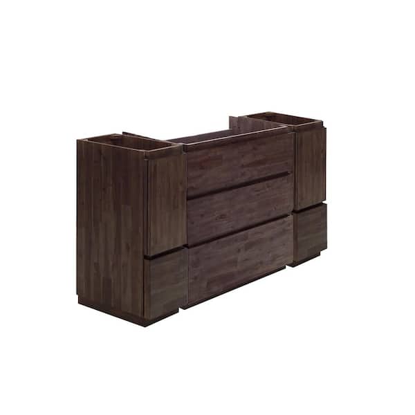 Fresca Formosa 53 in. Freestanding Single Bath Vanity Cabinet without Top in Acacia