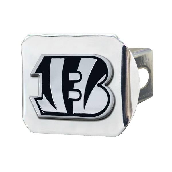 FANMATS NFL - Cincinnati Bengals 3D Chrome Emblem on Type III Chromed Metal Hitch Cover