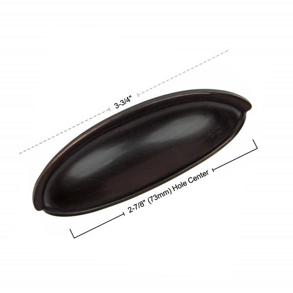 3 in. Center-to-Center Oil Rubbed Bronze Bin Cabinet Pull (10-Pack) 3 in. Center-to-Center Oil Rubbed Bronze Bin Cabinet Pull (10-Pack)
