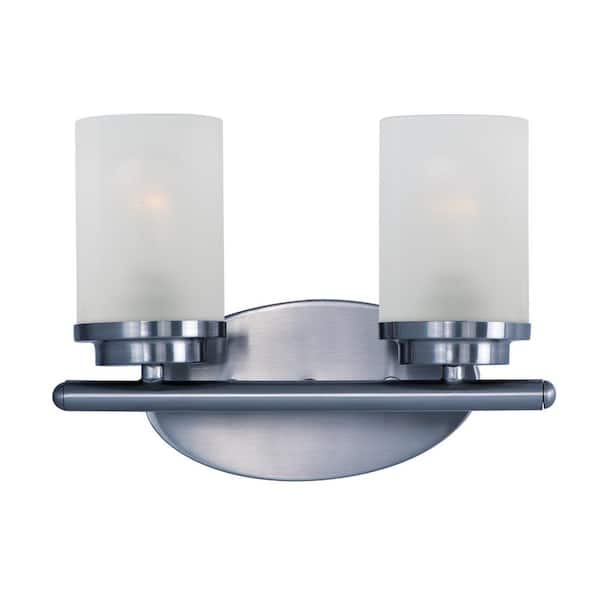 Maxim Lighting Corona 2-Light Polished Chrome Bath Light Vanity