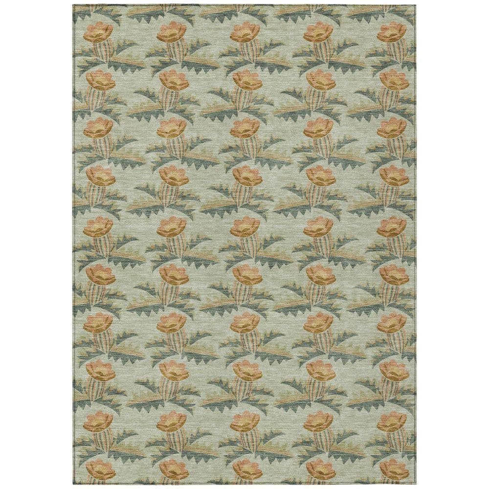 Chantille Machine Washable Indoor/Outdoor Abstract ACN2684 Celery 5 ft. x 7 ft. 6 in. Area Rug price history on PriceWatchPro
