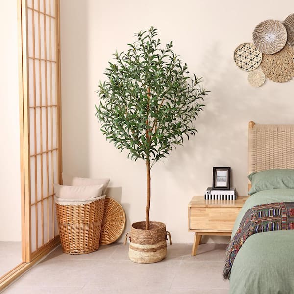 DR.Planzen 6ft.Olive Trees Artificial Indoor outdoor with Natural