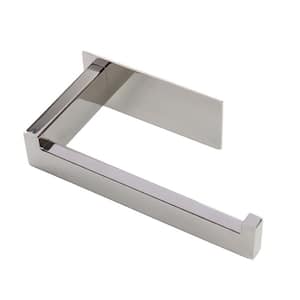 Self Adhesive Stainless Steel Toilet Paper Holder in Polish Chrome