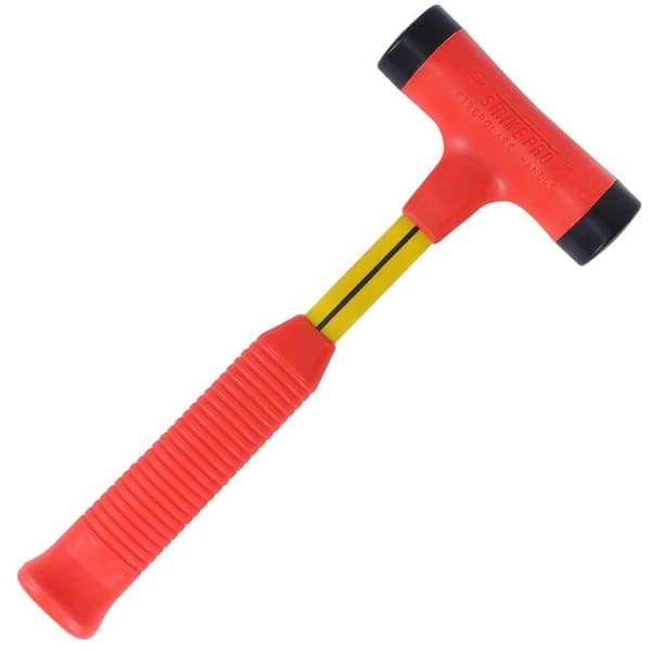 1 lb. Non-Marring Strike Pro Power Drive Dead Blow Hammer with 12 in. Fiberglass Handle and Non-Slip Cush-N-Grip