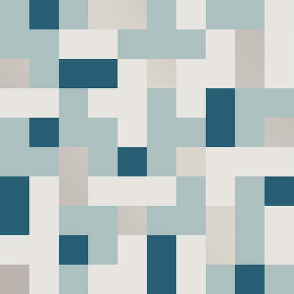 A-Street Prints Alby Blue Geometric Strippable Wallpaper (Covers 56.4 sq. ft.)