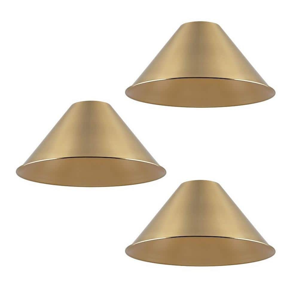 Kira Home Yellow 6.75 in. Metal Empire Pendant Shade with 1.625 in