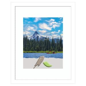 Svelte White Wood Picture Frame Opening Size 11 x 14 in. (Matted To 8 x 10 in.)