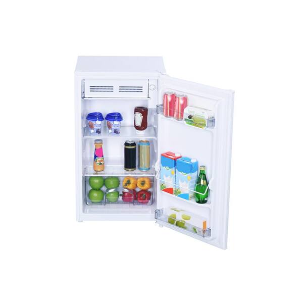 Danby Diplomat 3 3 Cu Ft Designer Mini Fridge In White With Freezer Dcr033b1wm The Home Depot
