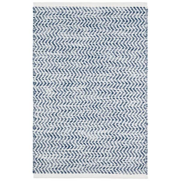 Coastal Handwoven Blue 3 ft. x 8 ft. Outdoor Runner Rug