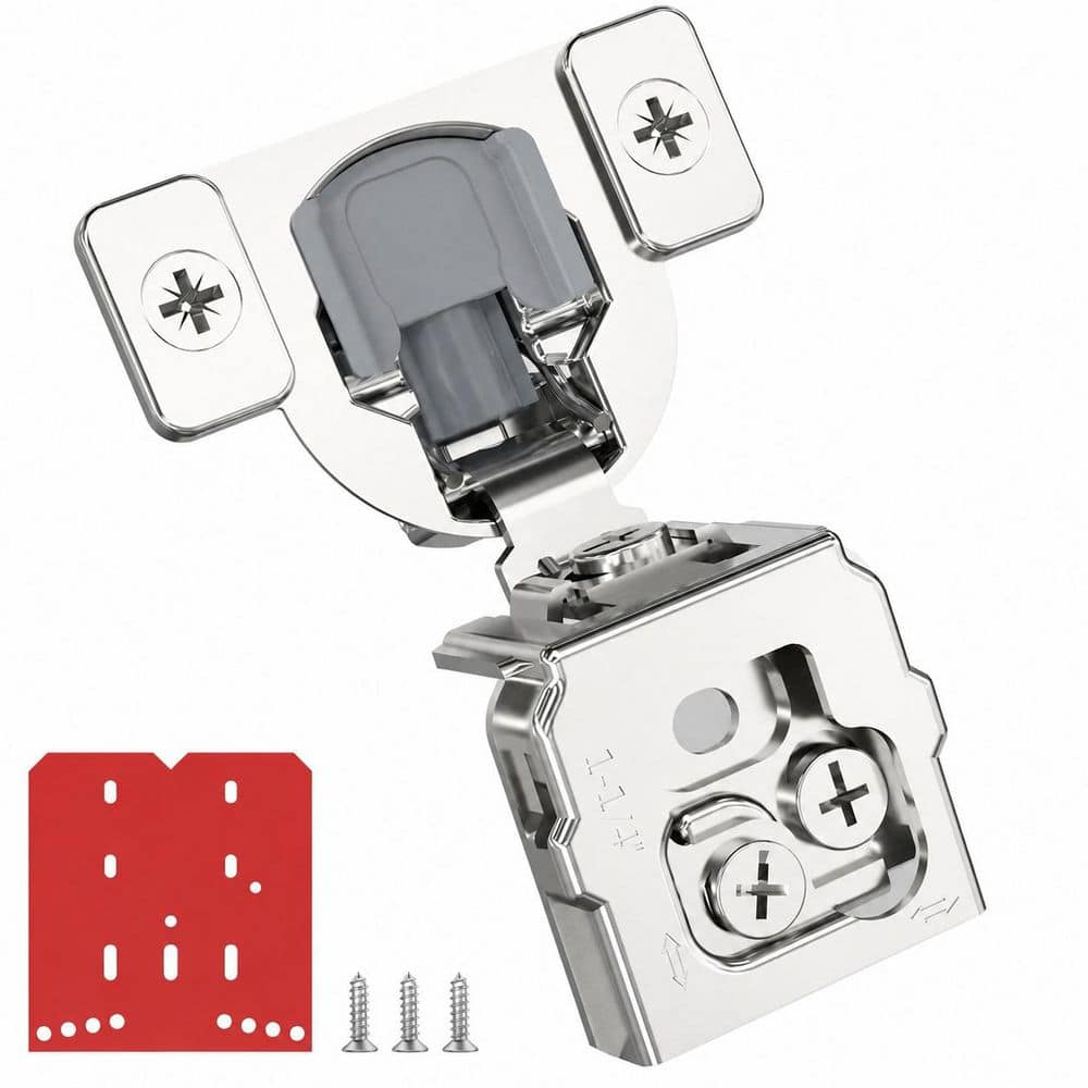 Face Frame 105° Soft Close Concealed Hinge 3D Adjustable Satin Nickel Finish Cabinet Door Hinges 60 Pack price history on PriceWatchPro