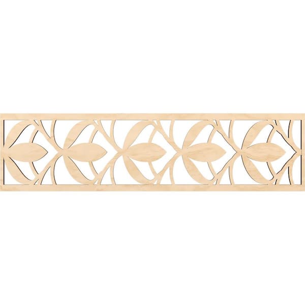 Ekena Millwork Salem Fretwork 0.375 in. D x 47 in. W x 12 in. L Birch Wood Panel Moulding