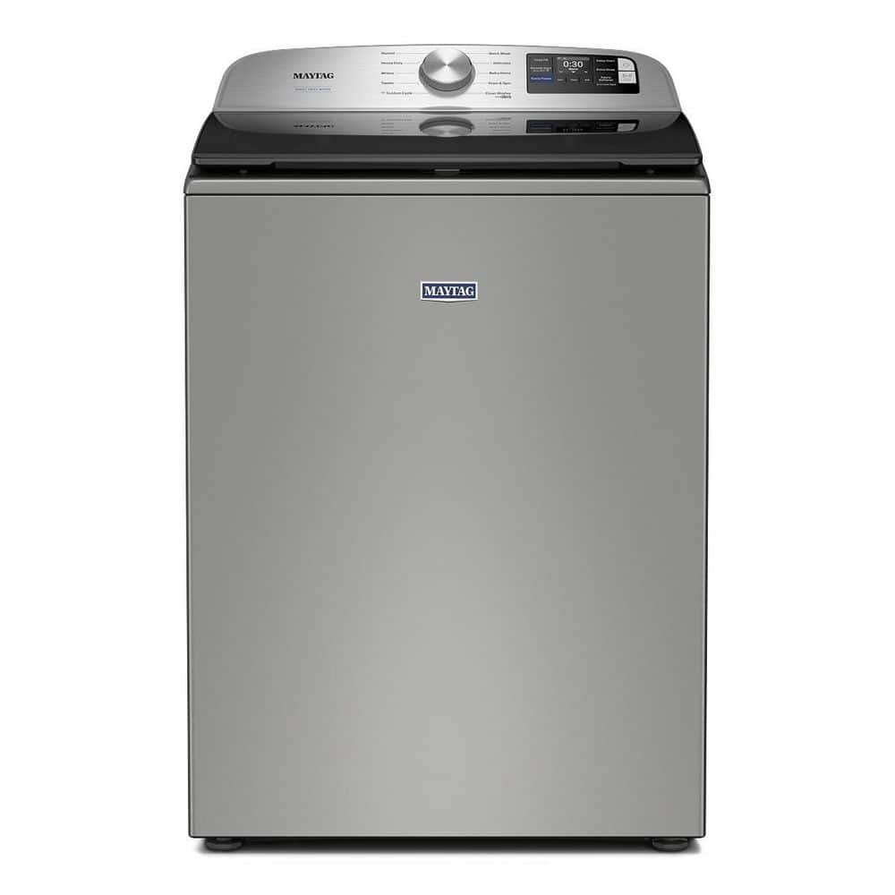 Maytag 5.3 cu. ft. Top Load Washer in Classic Silver with Impeller ...
