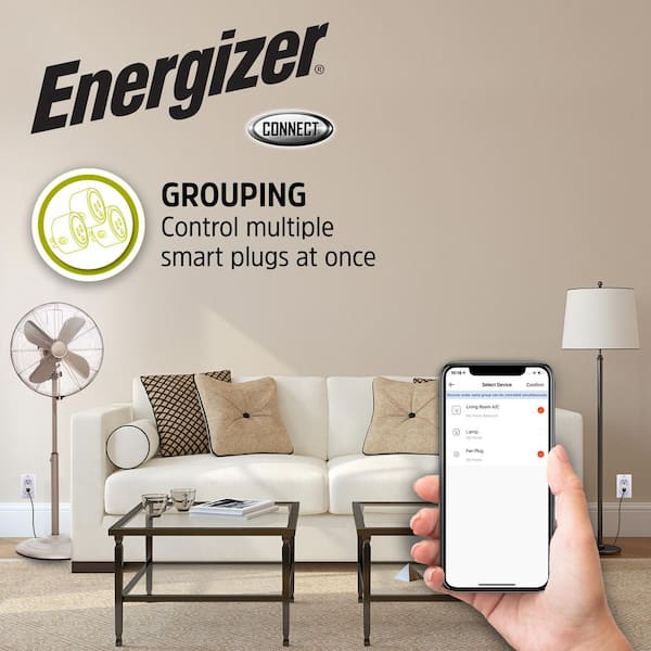 Energizer Wi-Fi Powered Smart Plug Compatible with Alexa and Google  Assistant Voice Control Remote Mobile Device Access EIX3-1003-WHT - The  Home Depot