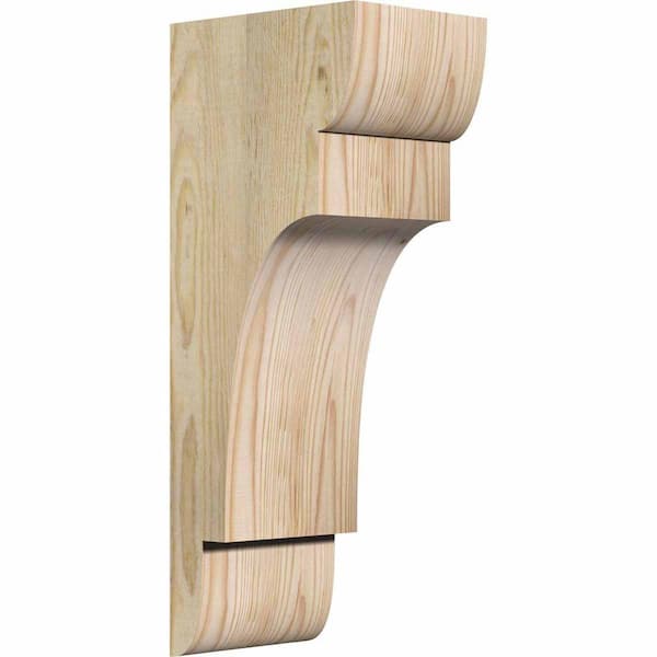 Ekena Millwork 6 in. x 8 in. x 20 in. Douglas Fir New Brighton Rough Sawn Corbel