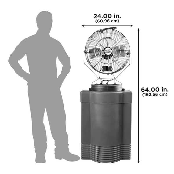 Maxx Air 18 in. 3-Speed Portable Mid-Pressure Cooling Misting