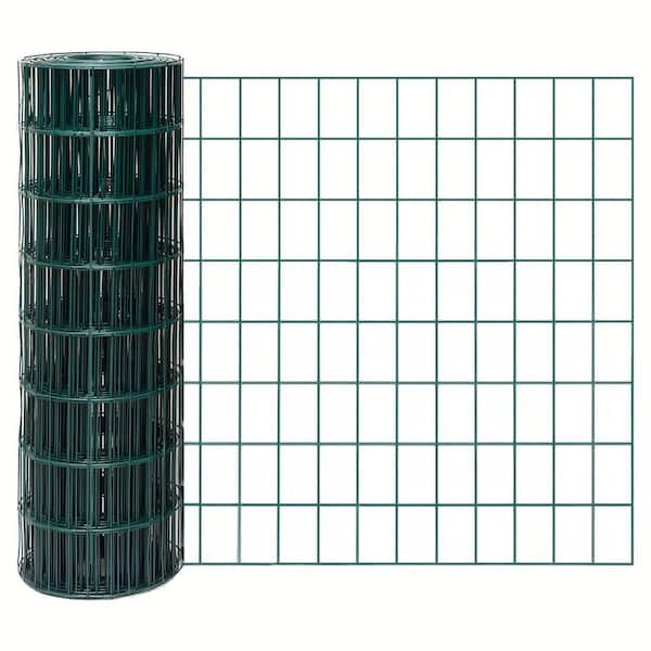 60 in. x 50 ft. 12.5-Gauge Reinforced PVC Coated Wire Mesh for Garden Fencing and Pet Enclosures Precision Welding