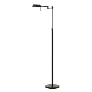 OttLite 43.31 in. 24-Watt Black HD Floor Lamp 8FTPN4 - The Home Depot