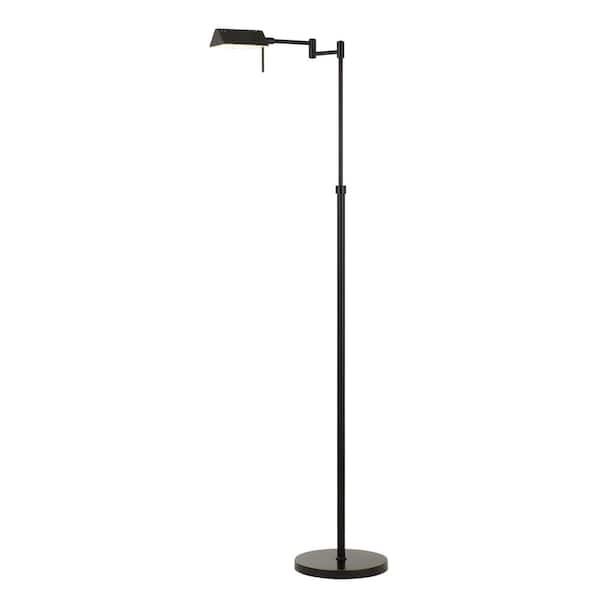 CAL Lighting 61 in. H Dark Bronze Floor Lamp with Adjustable Height