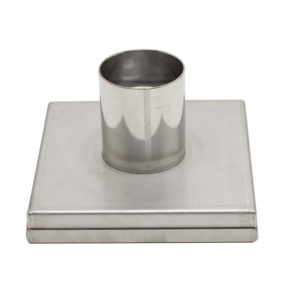 5.25'' Square Stainless Steel Shower Drain with Groove Lines