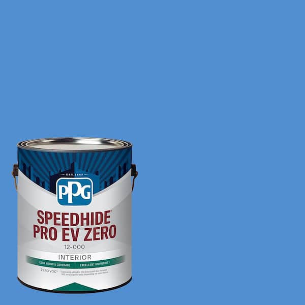 Speedhide Pro EV Zero 1 gal. PPG1243-5 Blue Dart Flat Interior Paint